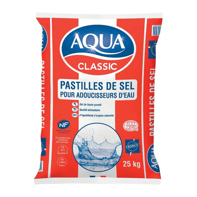 BWT Perla Tabs Sel régénérant 100 kg – sel de haute pureté 99,9 % pour adoucisseur d'eau, 10 sacs pratiques de 10 kg, entretien optimal de l'eau douce
