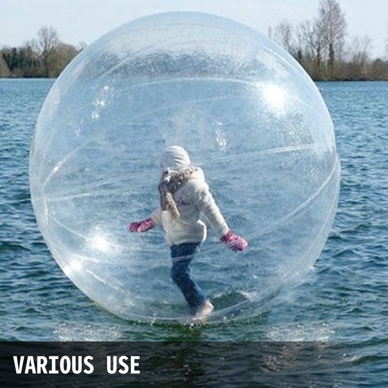 Boule De Marche Aquatique Zorb – Diamètre 1,5 M Avec Pompe électrique 600 W – PVC/TPU 0,18 Mm – Pour Piscine Et Lac