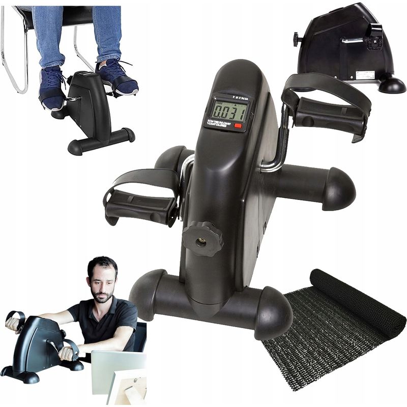 SPORTNOW Vélo D'Appartement Silencieux – 8 Niveaux De Résistance Magnétique, Écran LCD, Compact 58x48x37cm, Pour Bras Et Jambes