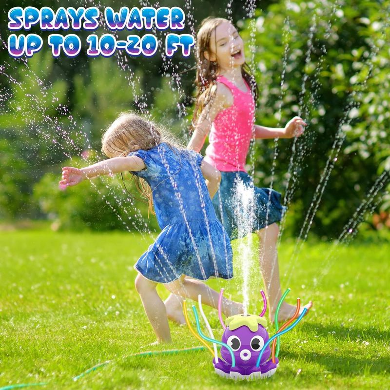 Arroseur Extérieur Pieuvre En PVC – Jeux D'Eau Pour Enfants 3 à 10 Ans – Gicleur De Jardin, Pelouse, Piscine – Jouet D'Été