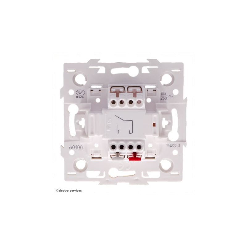 Interrupteur Arnould Espace 60100 – Poussoir Pour Lampe LED, Simple Allumage