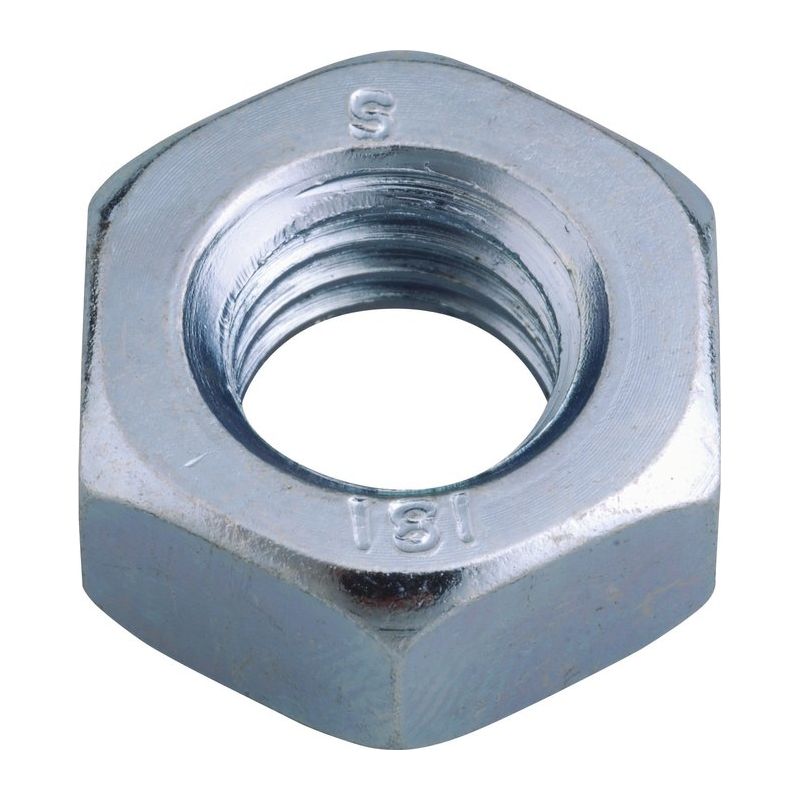 Lot De 5 écrous Hexagonaux à Bride Filetée M12 X 1,25 – Revêtement Zinc, Diamètre 22 Mm – Pour Pignon De Moto Et équipement Industriel
