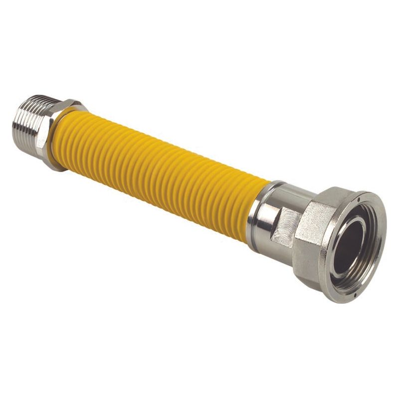 DORMONT Gasschlauch 1,5 M Gelb Mit Schnellkupplung – Für Küche & Gasgeräte (15 Mm)