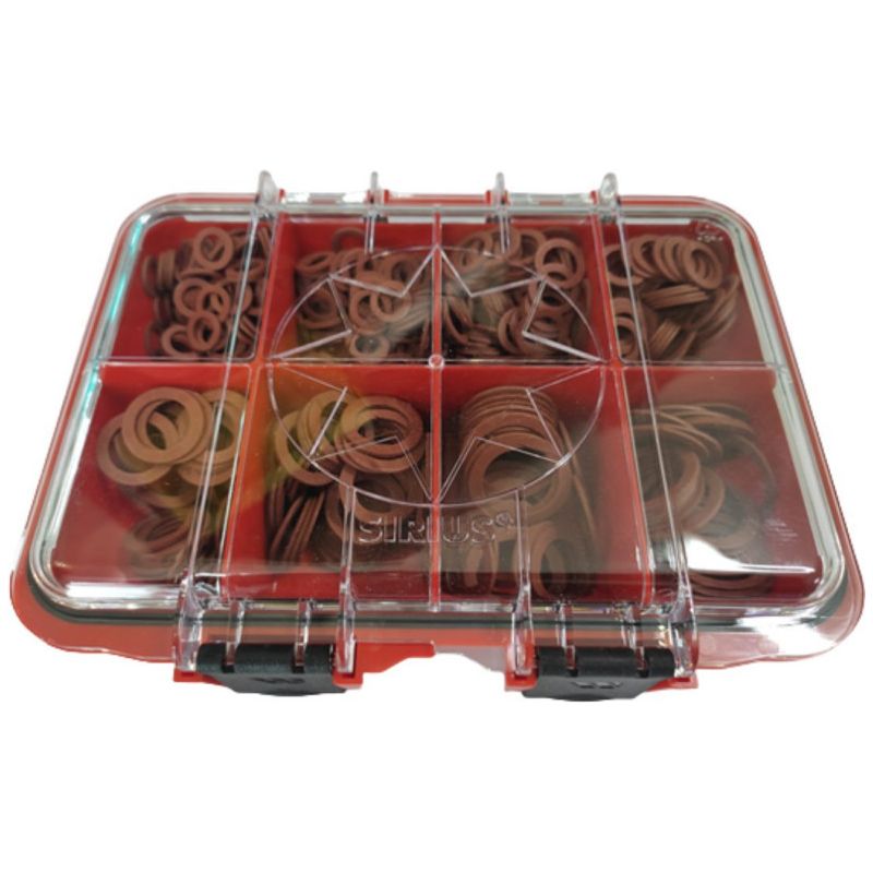 Lot De 20 Joints Fibre Rouge – 8x13 Mm – 1/4 – Pour Chauffage, Plomberie Et Sanitaire – ACS – SESPDISTRIBUTION