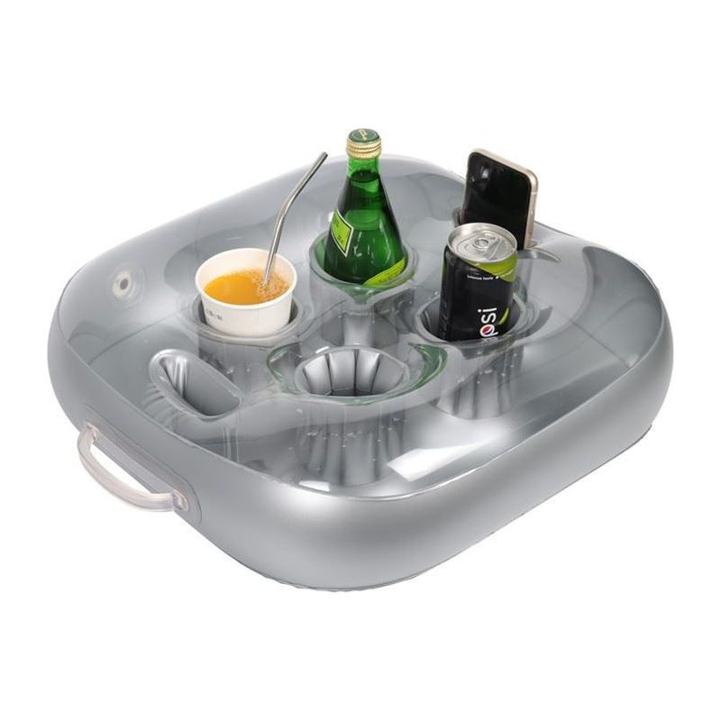 Support Flottant Pour Boisson De Piscine - Accessoire Jacuzzi - Design Amélioré Avec Porte-Gobelets Profonds - Feebria