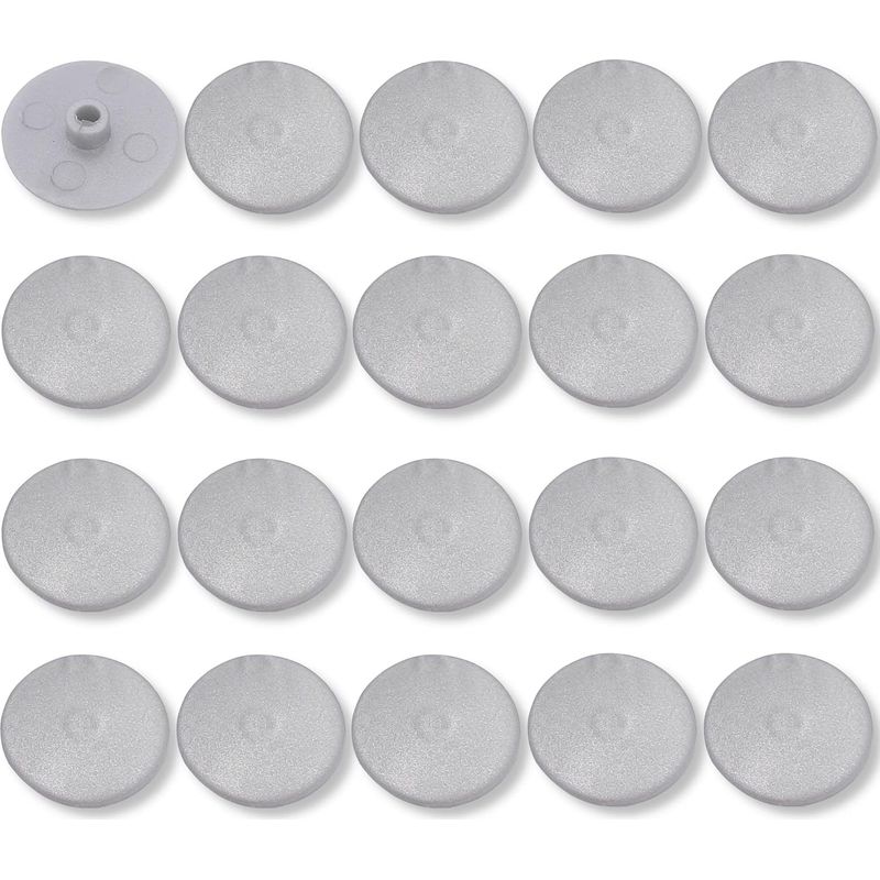 Lot de 20 capuchons de poteaux 9x9 cm - Plastique résistant - Avec vis - Protection anti-rouille