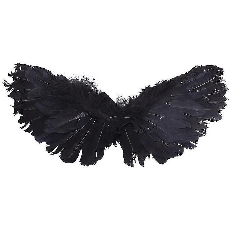 Ailes Tissu Pour Enfant Lot De 4 Ailes Lumineuses Pour Fée - Ailes Noires Et Blanches Pour Adultes Et Filles, Accessoire Costume Parfait