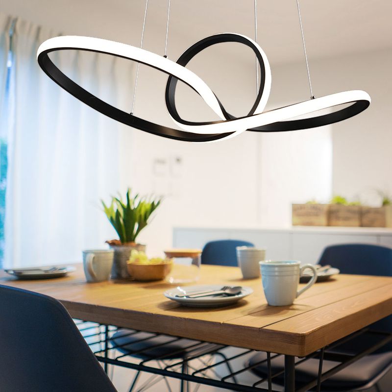 LED Hänge Leuchte schwarz-matt SWITCH-DIMMER Decken Pendel Lampe Ess Zimmer Beleuchtung ab 159,99 € (August 2026 LED Hänge Leuchte schwarz-matt SWITCH-DIMMER Decken Pendel Lampe Ess Zimmer Beleuchtung ab 159,99 € (August 2026