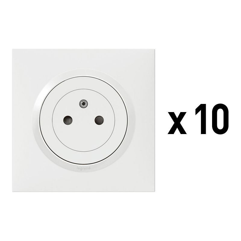 Prise encastrable sur plan de travail - 1 PC 2P T - INCARA™ Disq 60