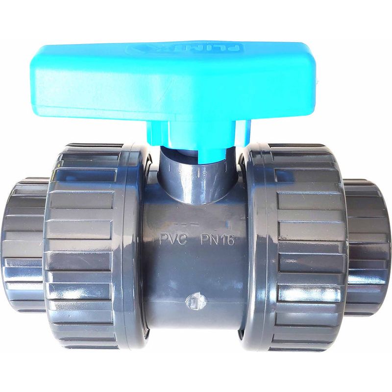Vanne 3 Voies PVC-U Femelle PN16 – Diamètre 63 Mm, Marque FIP