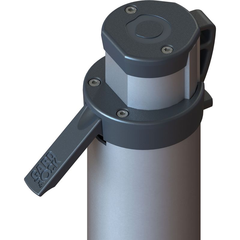 Kit Poteaux Multisports Télescopique GARD&ROCK – 2 Bases D’ancrage En Alu, Serrage Pour Mât Ø20-50mm – Clipsage Rapide, Visserie Inox
