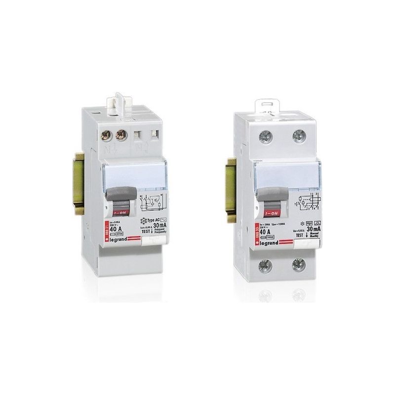 Disjoncteur Différentiel Hager 63A 30mA 2P – CD263U – Montage Sur Rail DIN, Occasion