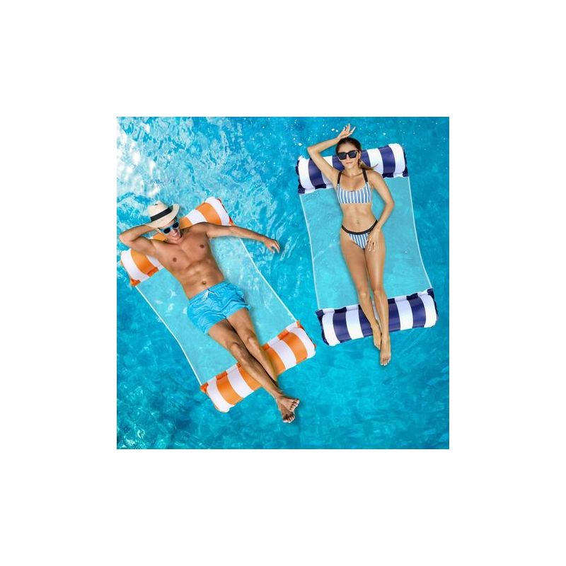 RisingFF Bouées de piscine pour adultes, matelas gonflables pour