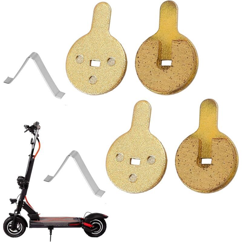 4 Paires De Plaquettes De Frein Semi-métalliques Pour Scooter Électrique 10 Pouces – Freinage Silencieux Et Résistant à La Chaleur