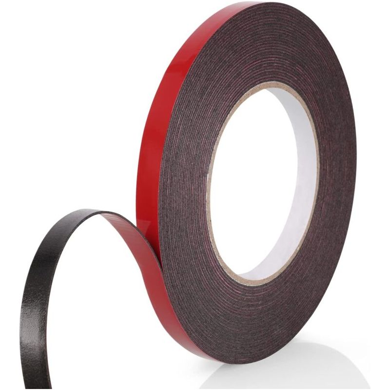 Ruban Mousse Double Face 10m X 15mm X 2mm – Pour Photo, Fenêtre, Porte, Voiture