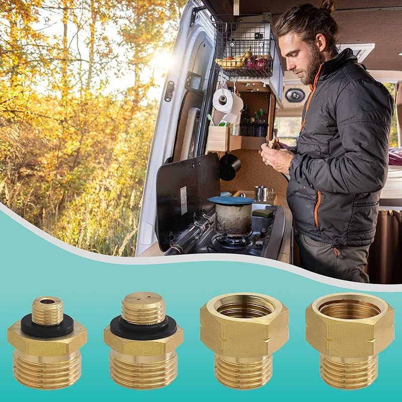 Adaptateur De Bouteille De Gaz Camping – Convertit Bouteille Plate En MAPP 1L, En Alliage Alu, Compact Et Fiable