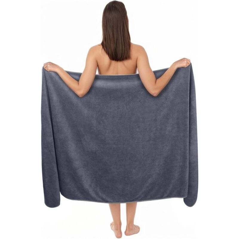 Serviette En Microfibre CUEMOON – 100 X 200 Cm, Séchage Rapide, Légère, Avec Sac En Filet – Pour Sport, Yoga, Plage, Sauna
