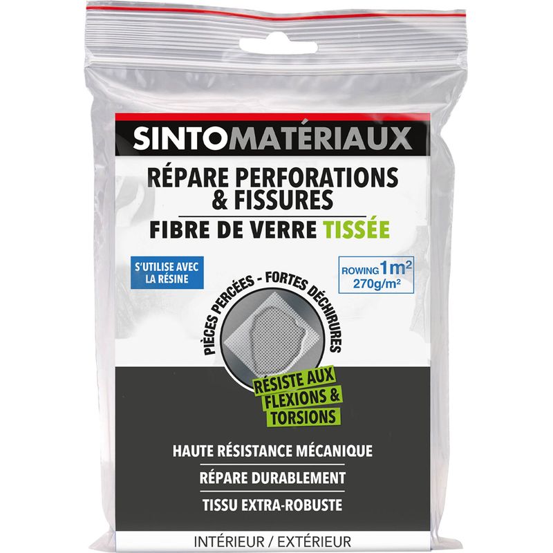 Tissu De Renfort En Verre E – 75 G/m² – 50 Mètres X 1 Mètre – Pour Intérieur
