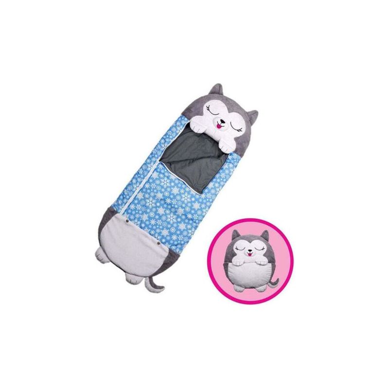 Sac De Couchage 2-en-1 Pour Enfant – Se Transforme En Coussin – Motif Animal – Flanelle Douce – Lavable En Machine