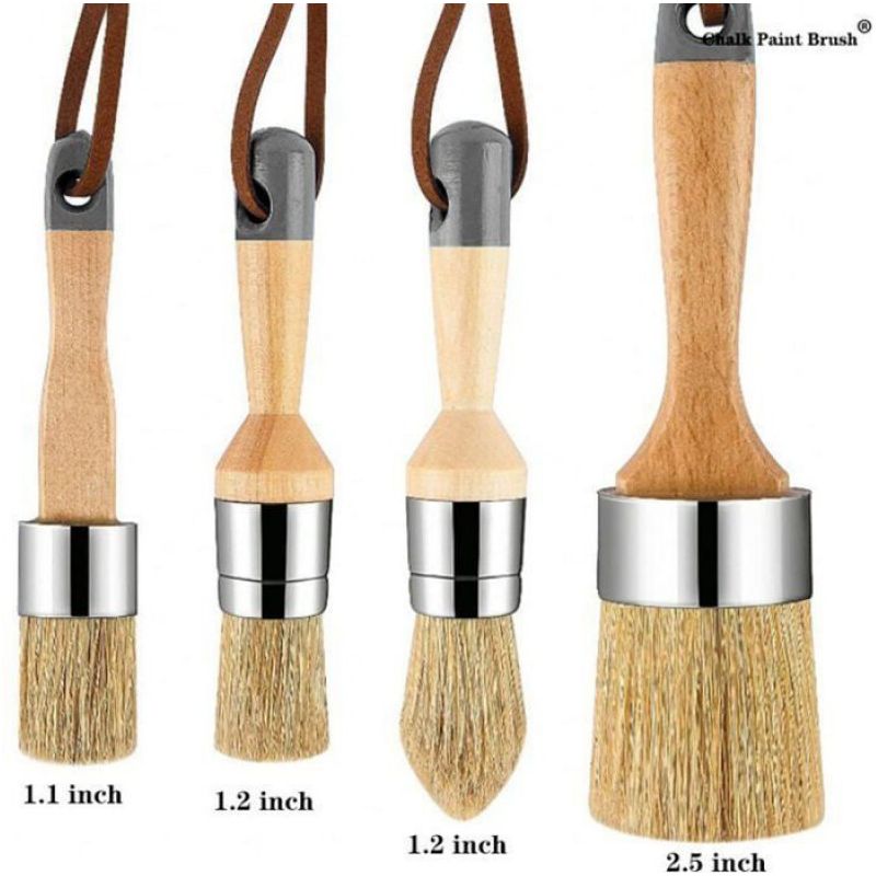 Set De 6 Pinceaux à Peinture à Craie De Trottoir – Brosses Scrapbooking, Lavables, Pour Enfants