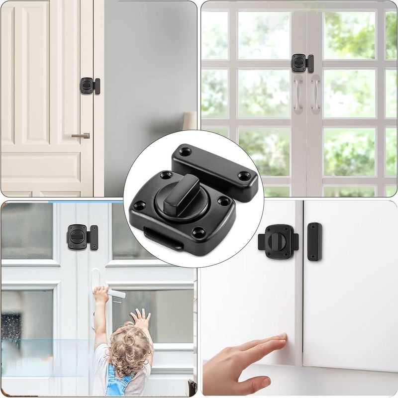 Verrou Magnétique Autocollant Pour Porte Salle De Bain – Avec Vis, Forte Adhérence