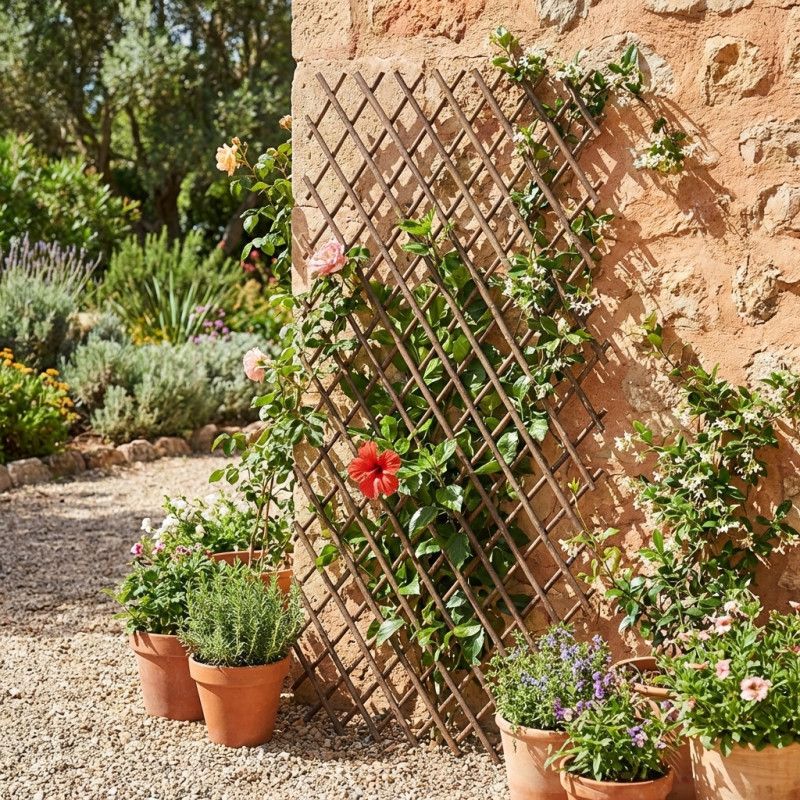 Weiden-Gitterzaun 50 x 150 cm fr den Garten. Ausziehbare knstliche Hecke  fr Grten, Zune und Dekoration