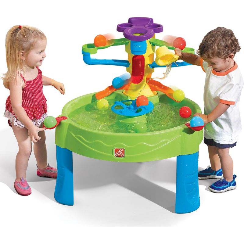 Step2 Busy Ball Table D’Eau Avec Rampes Et 13 Accessoires – Table De Jeu Sensorielle Pour Jardin Et Intérieur