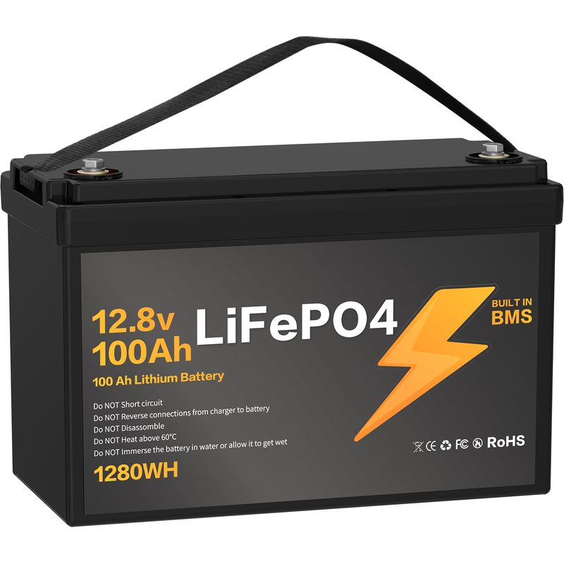 HiXiMi Boîtier de batterie 12 V - Portable - Multifonction - Pour bateau, RV, camping, voyage, plomb-acide AGM LiFePO4 - Batterie en plastique (batterie non incluse HiXiMi Boîtier de batterie 12 V - Portable - Multifonction - Pour bateau, RV, camping, voyage, plomb-acide AGM LiFePO4 - Batterie en plastique (batterie non incluse