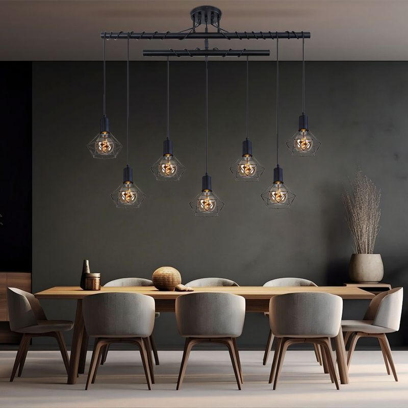 LED Hänge Leuchte Modern Schlaf Wohn Ess Zimmer Beleuchtung Pendel LED Hänge Leuchte Modern Schlaf Wohn Ess Zimmer Beleuchtung Pendel