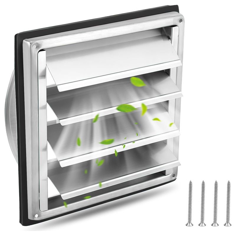 Grille De Cheminée LUFT Slim – Kratki, 6x100 Cm, Graphite, En Acier Peint Poudre