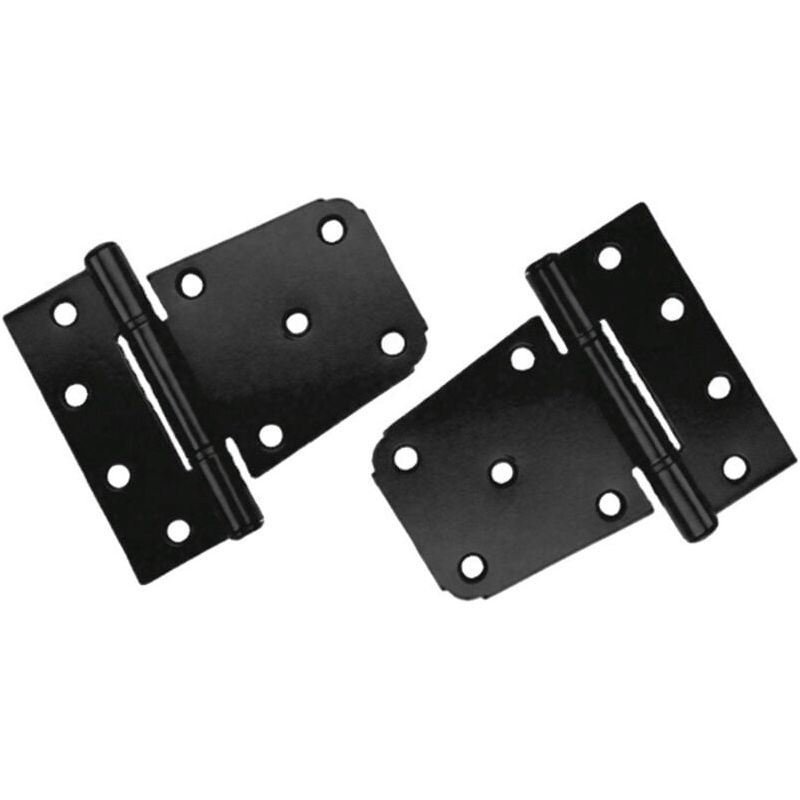 Lot De 4 Charnières Porte Lourde En Acier Au Carbone Noir - Résistantes Et élégantes Pour Portes Massives
