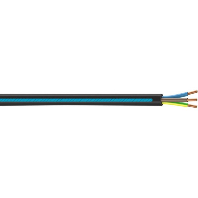 Cable eléctrico 3 G 6 mm² u1000r2v para cortar, negro NEXANS