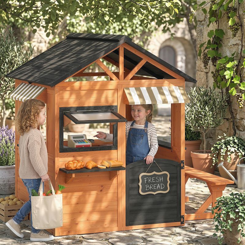Outsunny Casita Infantil Exterior De Madera 205x119x140cm Para 3 Años en Planeta Huerto Outsunny Casita Infantil Exterior De Madera 205x119x140cm Para 3 Años en Planeta Huerto