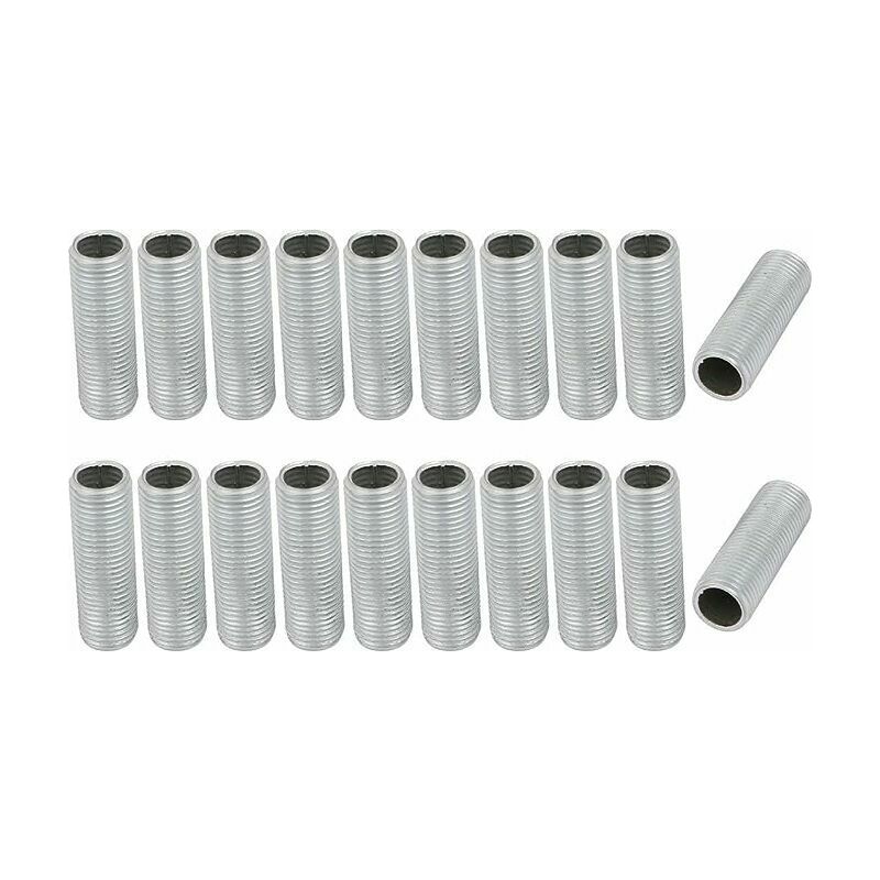 PATIKIL 1/4-18 Gewinde Lampe Rohr Nippel Kit Alle Gewinde Befestigungselemente Sortiment Hardware für Kronleuchter Decken Leuchte Basteln 3 Größe