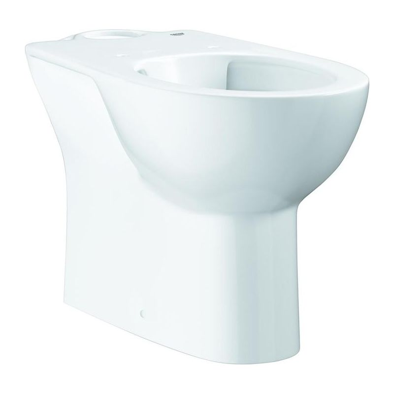 Stand-WC Spülrandlos Calmwaters Stand-WC Bahamabeige – Spülrandloser Tiefspüler, Waagerechter Abgang, Erhöhte Sitzhöhe, Softclose