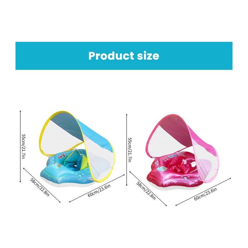 Flotteur de piscine - Bébé - Siège de piscine - Parasol UPF50+ - Taille S - Bleu - Jeux - Jouets Flotteur de piscine - Bébé - Siège de piscine - Parasol UPF50+ - Taille S - Bleu - Jeux - Jouets