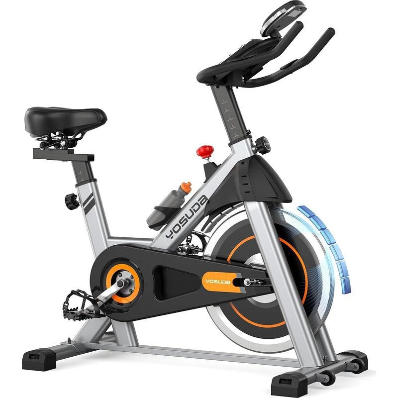 bike replacement pedals DRBIKE with Strap for Stationary Bike, Spin Bike, Recumbent, Exerciser Bicycle, 1/2