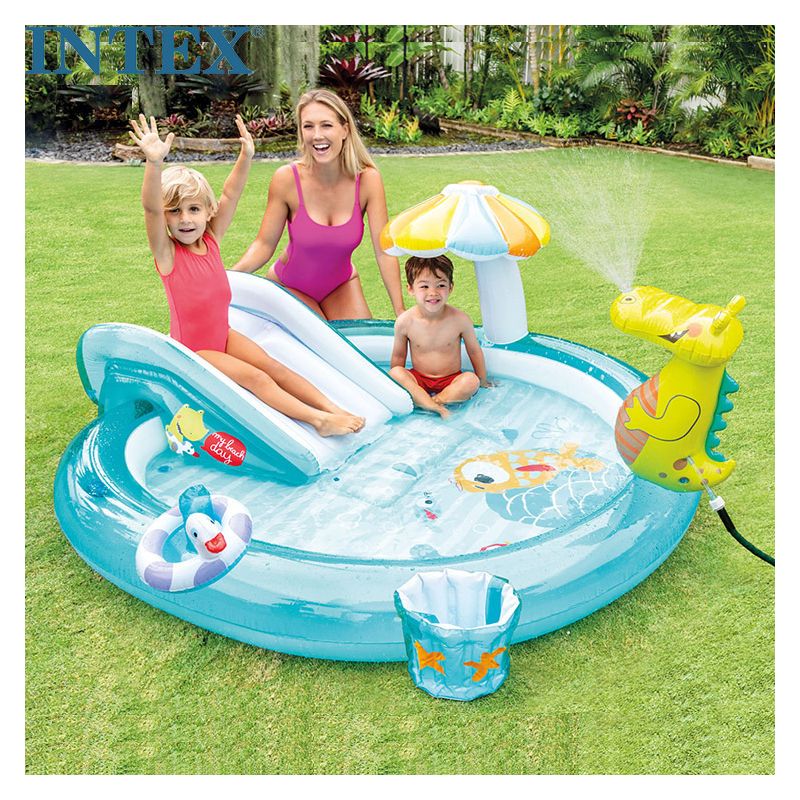 Piscine Gonflable Enfant - Girafe Pataugeoire Bebe - Piscine Pour Bébé Avec Auvent Épaississant Et Fond À Bulles Extra Doux - Pisci - Jeux - Jouets Piscine Gonflable Enfant - Girafe Pataugeoire Bebe - Piscine Pour Bébé Avec Auvent Épaississant Et Fond À Bulles Extra Doux - Pisci - Jeux - Jouets