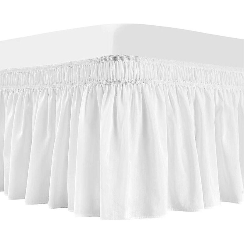Jupe de lit à Volants 140x190 180x200 150x200 200x200 cm Cache-sommiers Robuste et élastique - Style Enveloppant - 30cm de Hauteur (Color : #5, Size : 150x200+30cm