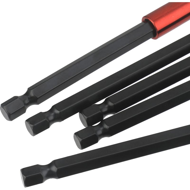 11-teiliger Bithalter Magnetisch + 10 Bits – 1/4 Zoll Sechskant – 4 Längen Von 60 Bis 150 Mm – Für Schrauber & Bohrer