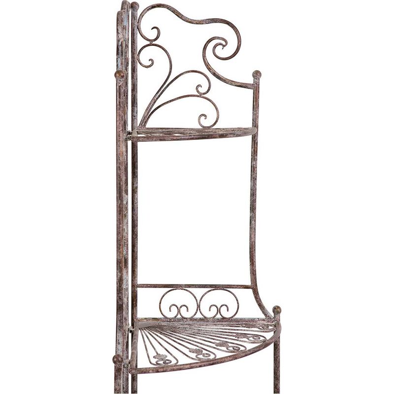 Etagere Balkon-Pflanzgef aus Schmiedeeisen, Pflanzensttze,  Blumentopfhalter, Regal fr Auen- und Zimmerpflanzen
