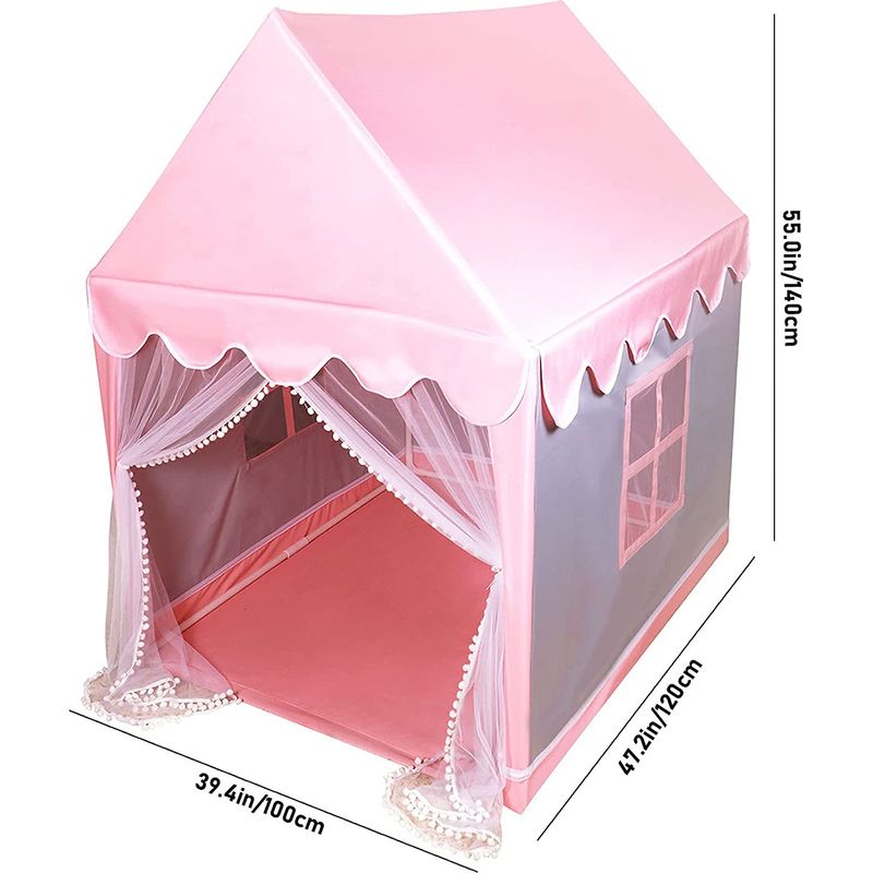 Freosen – Tente de jeu tipi enfant rose 120x100x140 cm – 2 fenêtres respirantes – Installation facile avec fermeture à glissière – Cadeau idéal pour fille Freosen – Tente de jeu tipi enfant rose 120x100x140 cm – 2 fenêtres respirantes – Installation facile avec fermeture à glissière – Cadeau idéal pour fille