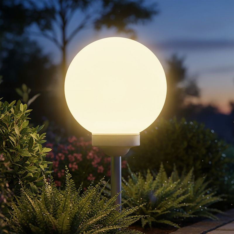 GIGALUMI Statue Éclairée Solaire Eule Jardin - Décoration Extérieure Lumineuse, Cadeau Idéal Pour Maman, Terrasse Et Patio