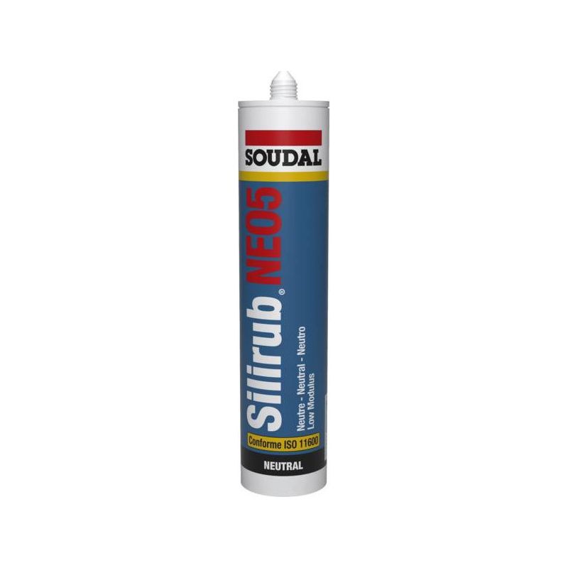 Soudal Silirub Bau N Construction Silicone Sealant 300 ml Cartridge Pack of 15 White Soudal Silirub Bau N Construction Silicone Sealant 300 ml Cartridge Pack of 15 White