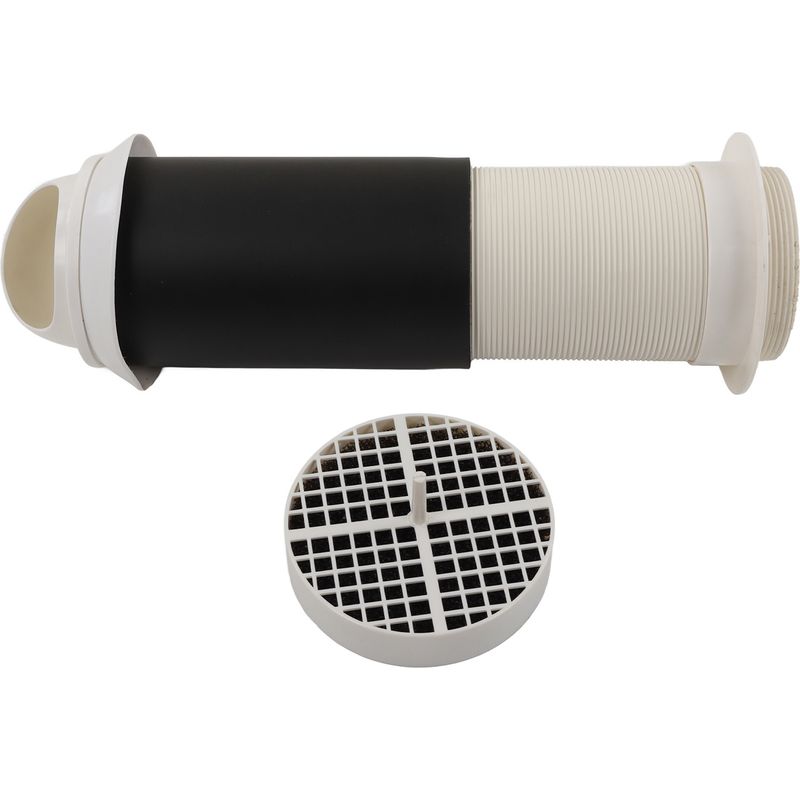 Blauberg Hotte d'aération inox 100 mm avec clapet anti-retour 8037207 Blauberg Hotte d'aération inox 100 mm avec clapet anti-retour 8037207