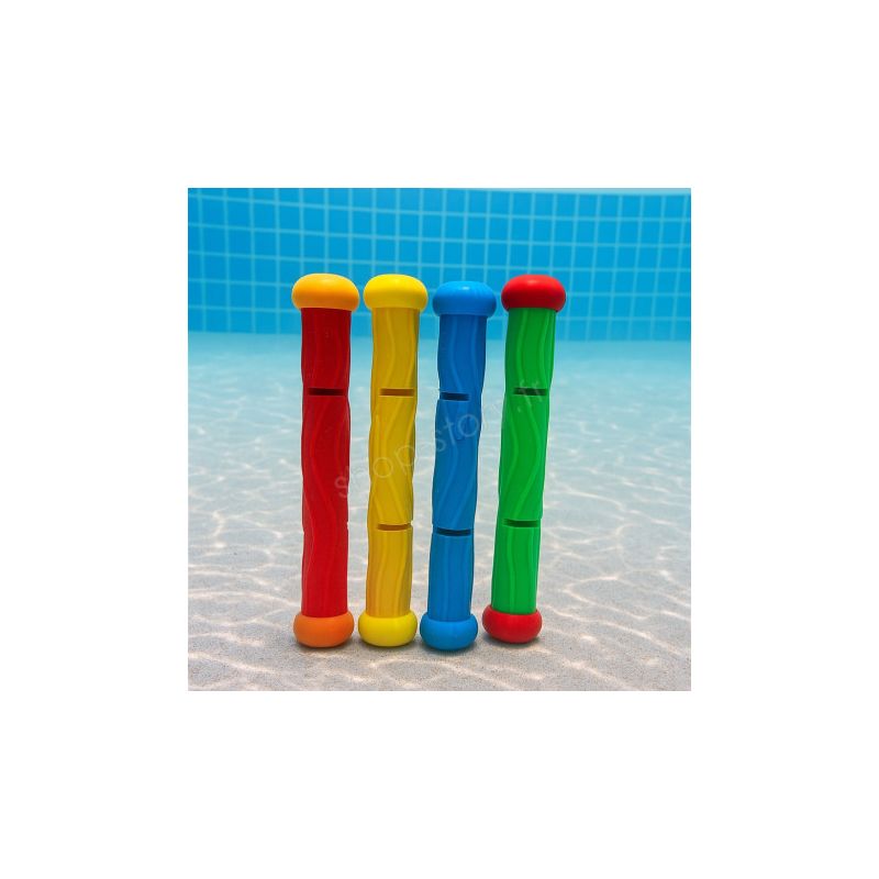Lot De 6 Bâtons De Plongée Colorés Et Numérotés – Jouets Aquatiques Pour Piscine, Apprentissage Des Couleurs, Taille Standard