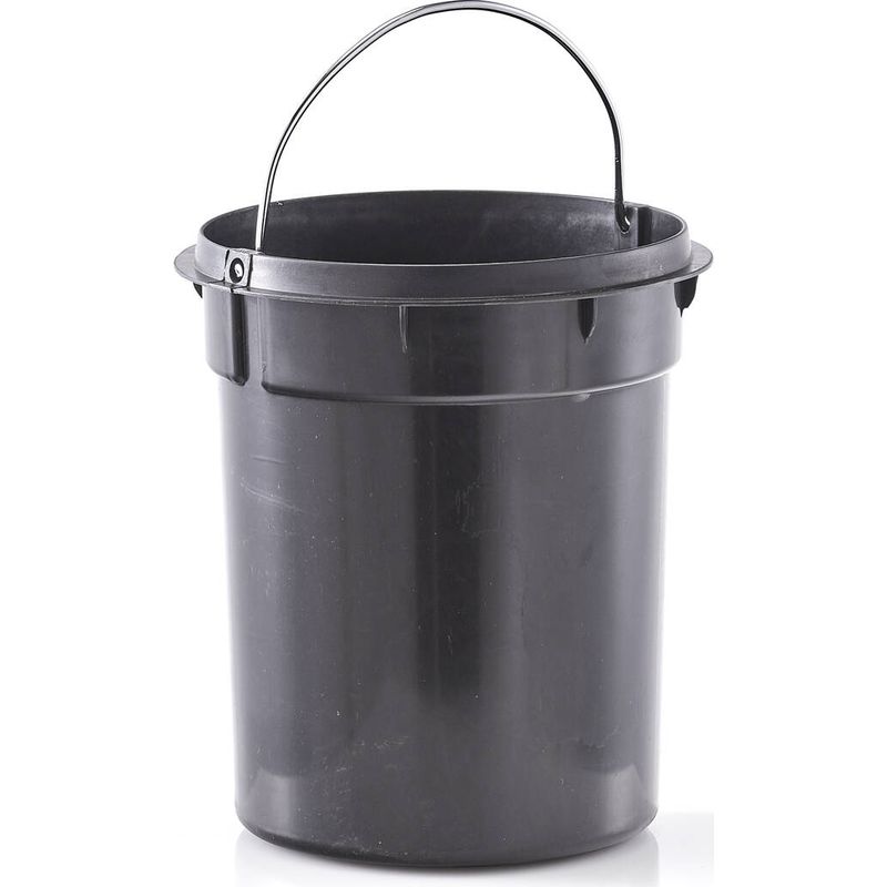 Kazai.® Poubelle de Salle de Bain Design 3 Litres - Bambou Supérieur | Fermeture Souple | Anti-Trace | Noir