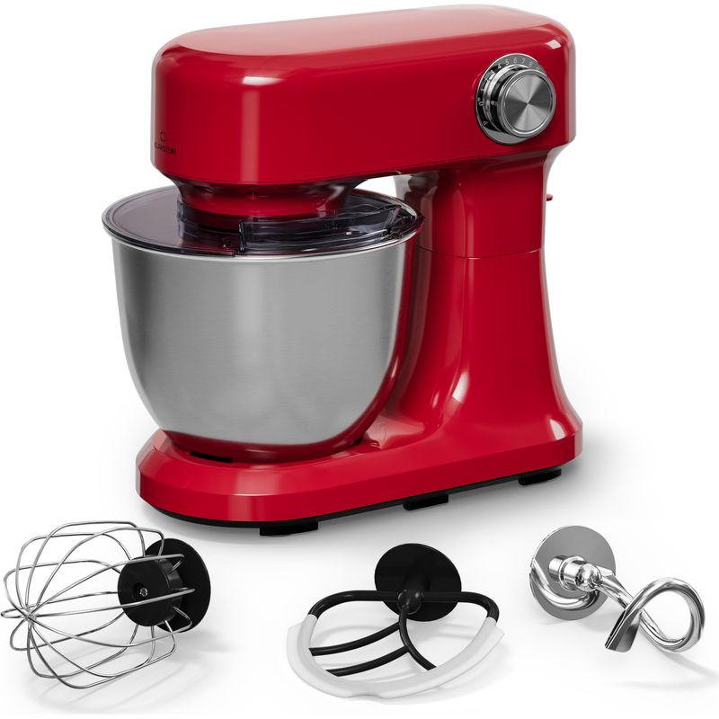 Klarstein Bella Evo Robot Pâtissier 1500W – 5L Bol Inox, 12 Vitesses, Système Planétaire, Pulse, Crochet, Fouet & Batteur, Robot Cuisine Multifonctions, Noir, Noir