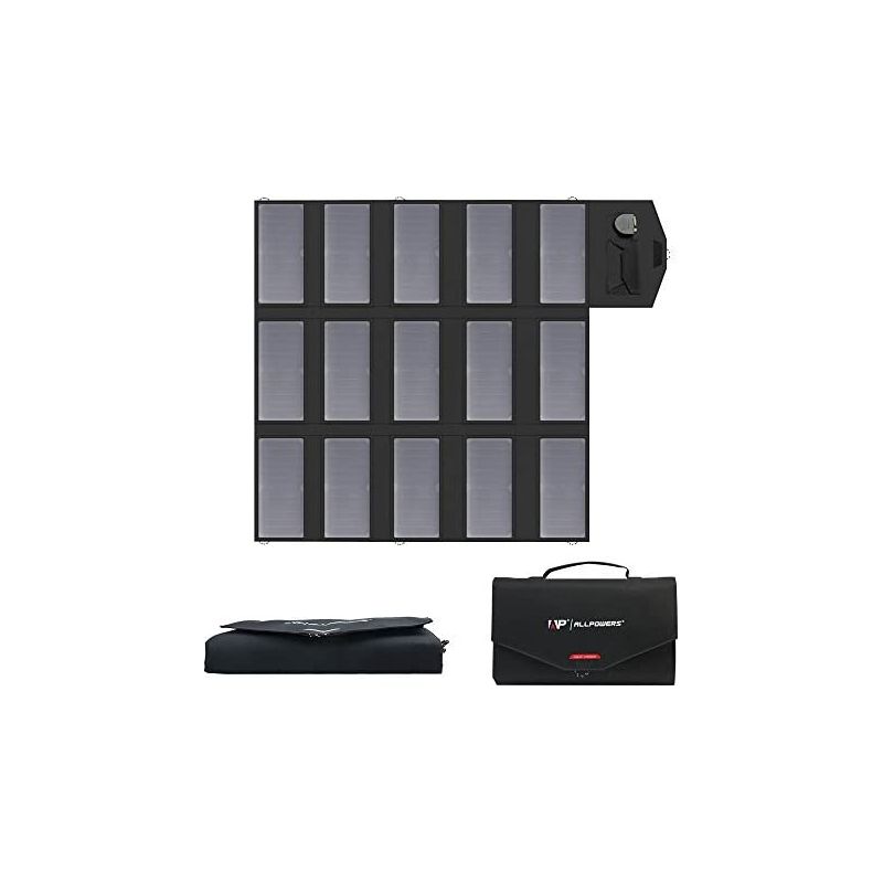 Panneau Solaire Pliable ALLPOWERS 140W – 5 Sorties, étanche IP65, Compatible Ordinateur, Batterie 12V