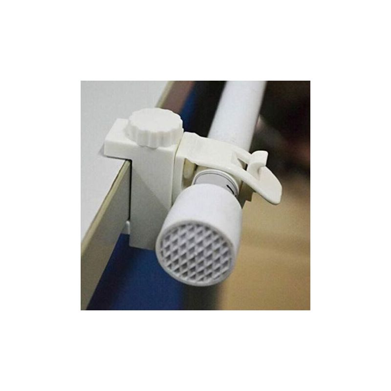 4 Pièces De Pince Porte-Rideaux,Barre Transversale Réglable,Tringle à Rideaux En Plastique Tringle Rideaux Sans Percage Attache Rideau Sans Percage 97563939